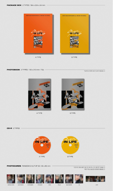 STRAY KIDS 1st Album Repackage - IN LIFE