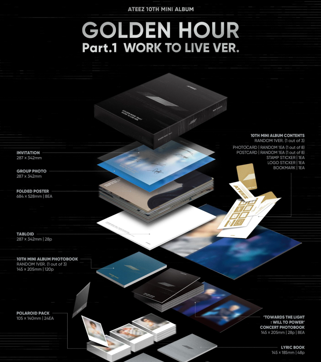 ATEEZ - GOLDEN HOUR : Part.1 ‘WORK TO LIVE VER.’