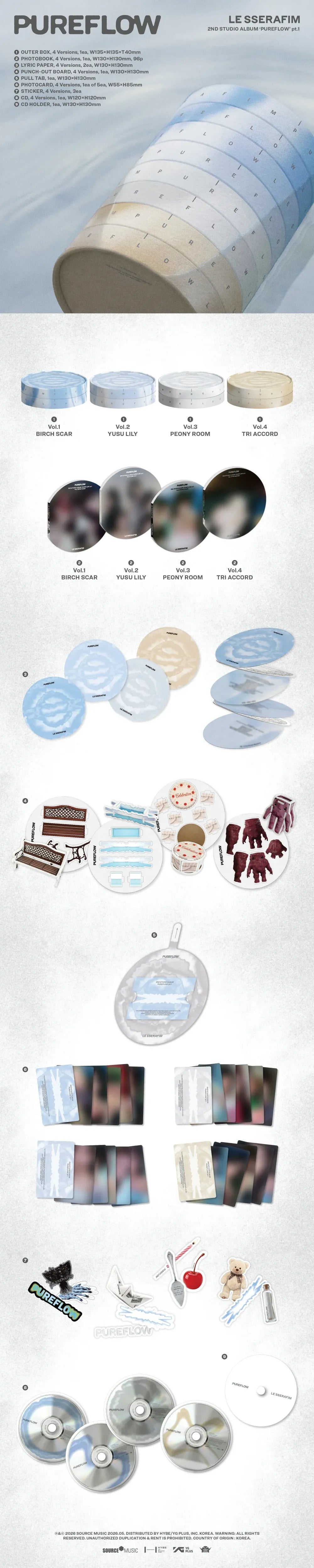 LE SSERAFIM 2nd Studio Album ‘PUREFLOW’ pt.1 - PHOTOBOOK VER.