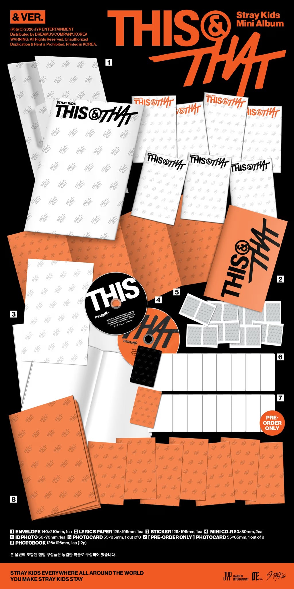 Stray Kids Mini Album 'THIS & THAT' POB MAKESTAR (& VER)