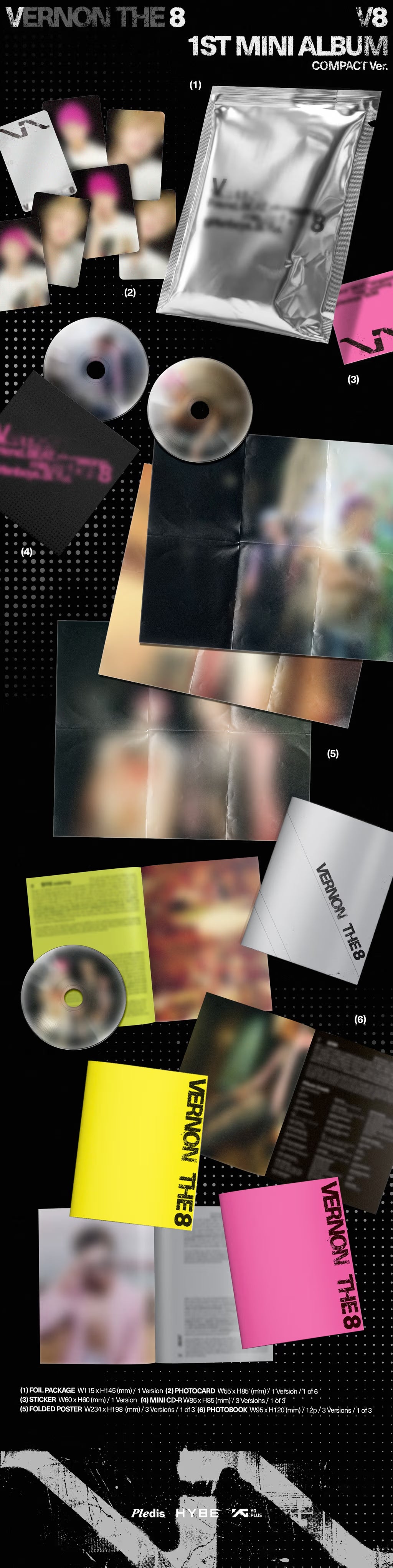 V8 (SEVENTEEN) 1st Mini Album 'V8' Compact Ver.