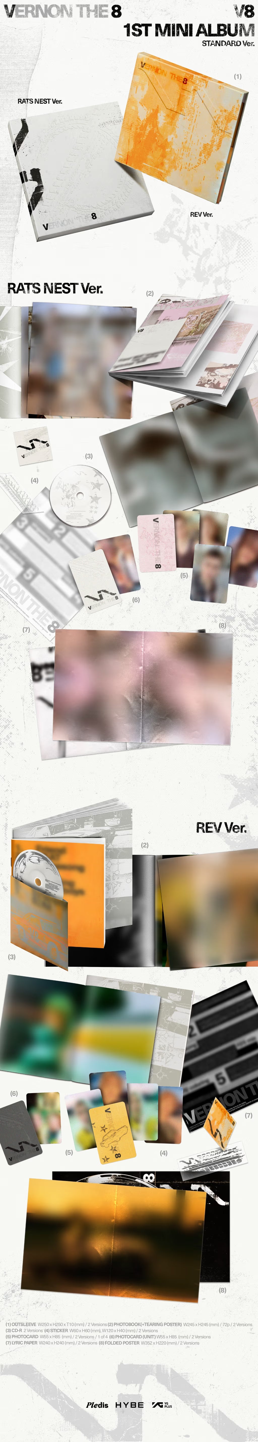 V8 (SEVENTEEN) 1st Mini Album 'V8'