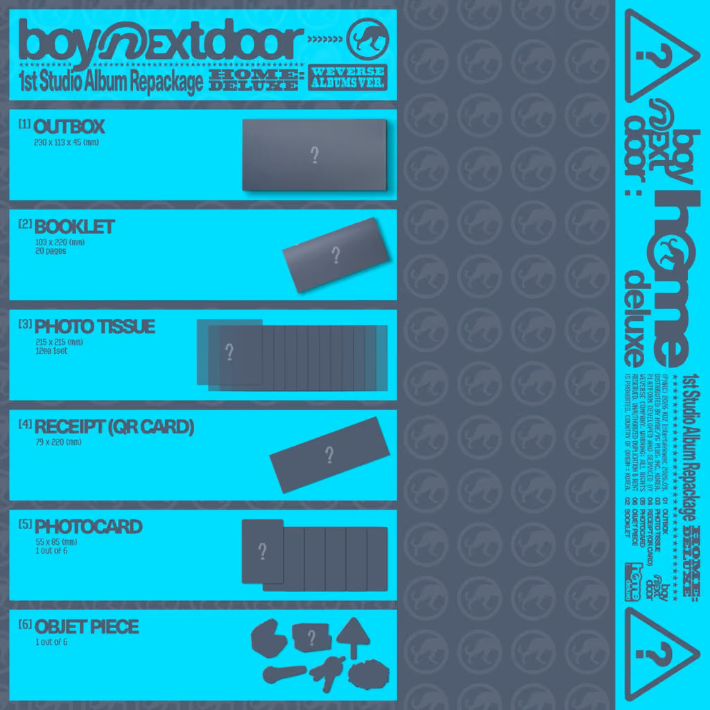 [PRE-ORDER] BOYNEXTDOOR -  1st Studio Album Repackage [HOME: DELUXE] (Weverse Albums ver.)