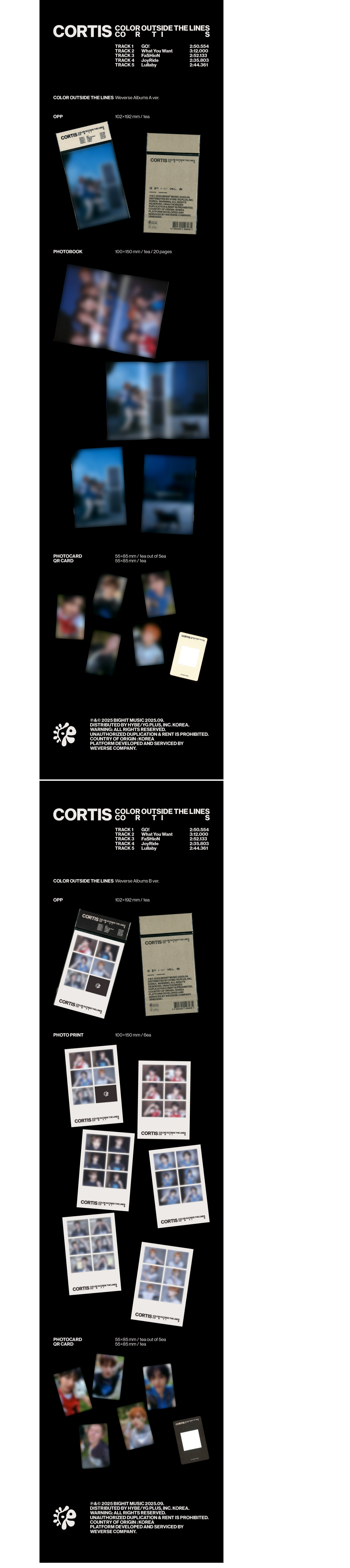 CORTIS - The 1st EP [COLOR OUTSIDE THE LINES] (Weverse Albums ver.)