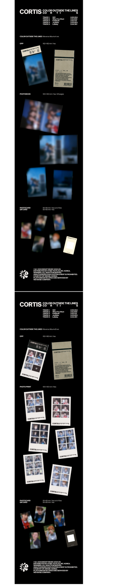 CORTIS - The 1st EP [COLOR OUTSIDE THE LINES] (Weverse Albums ver.)