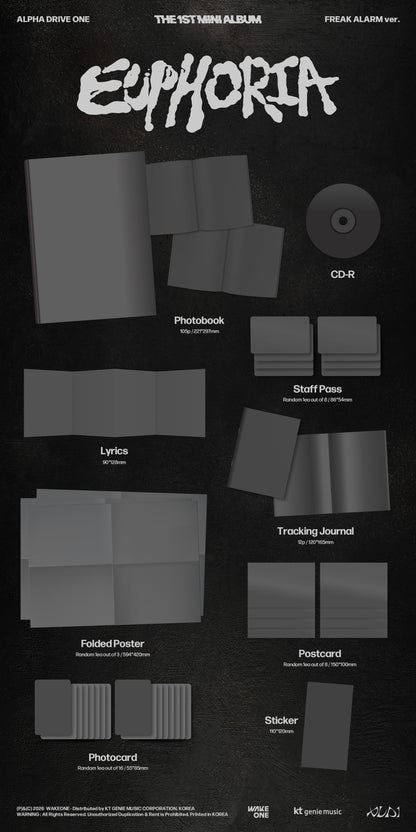 [PRE ORDER] ALPHA DRIVE ONE THE 1ST MINI ALBUM [EUPHORIA] (FREAK ALARM ver.)
