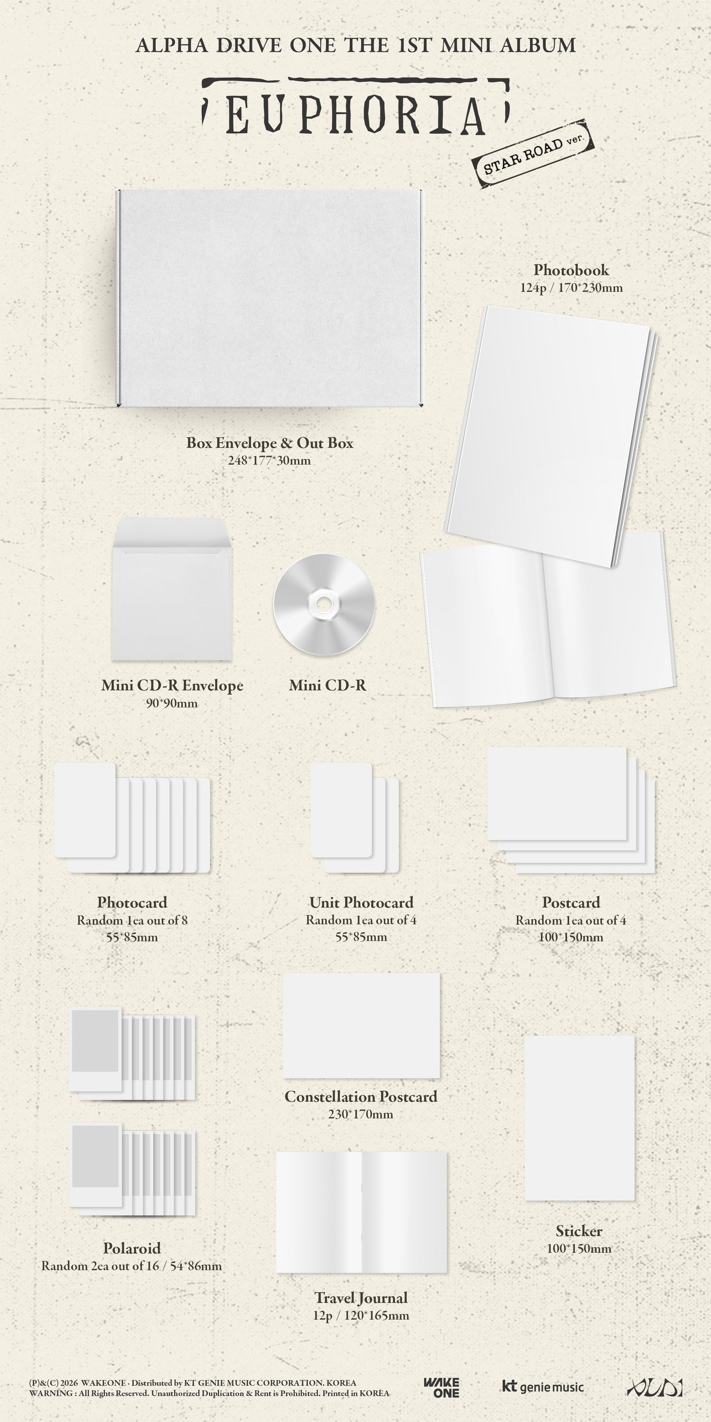 [PRE ORDER] ALPHA DRIVE ONE THE 1ST MINI ALBUM [EUPHORIA] (STAR ROAD ver.)