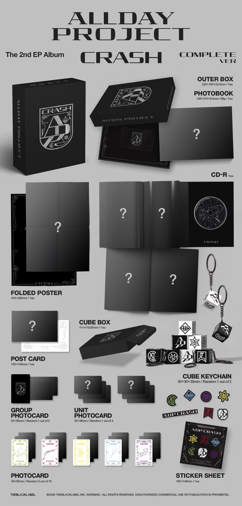 [PRE-ORDER] ALLDAY PROJECT The 2nd EP Album 'CRASH' COMPLETE ver.