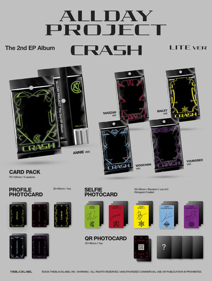 [PRE-ORDER] ALLDAY PROJECT The 2nd EP Album 'CRASH' LITE ver. (Random ver.)