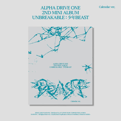 [PRE-ORDER] ALPHA DRIVE ONE 2ND MINI ALBUM [UNBREAKABLE : 少年BEAST] (Calendar Ver.)