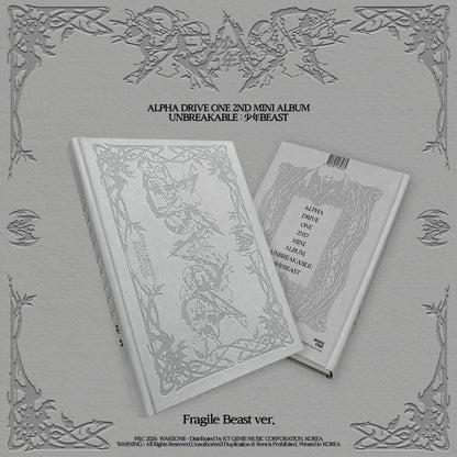 [PRE-ORDER] ALPHA DRIVE ONE 2ND MINI ALBUM [UNBREAKABLE : 少年BEAST] (Fragile Beast Ver.)