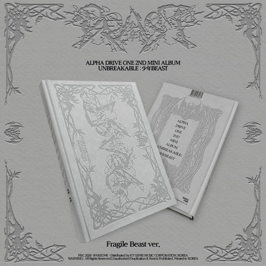 [PRE-ORDER] ALPHA DRIVE ONE 2ND MINI ALBUM [UNBREAKABLE : 少年BEAST] (Fragile Beast Ver.)