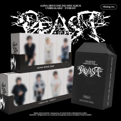 [PRE-ORDER] ALPHA DRIVE ONE 2ND MINI ALBUM [UNBREAKABLE : 少年BEAST] (Hissing Ver.)