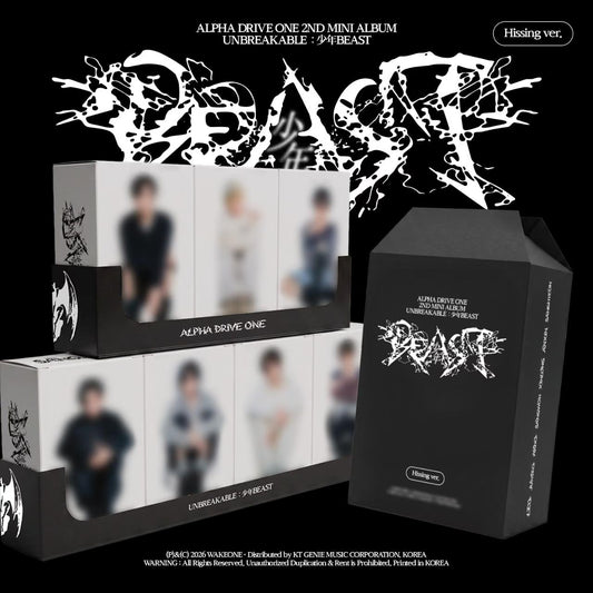 [PRE-ORDER] ALPHA DRIVE ONE 2ND MINI ALBUM [UNBREAKABLE : 少年BEAST] (Hissing Ver.)