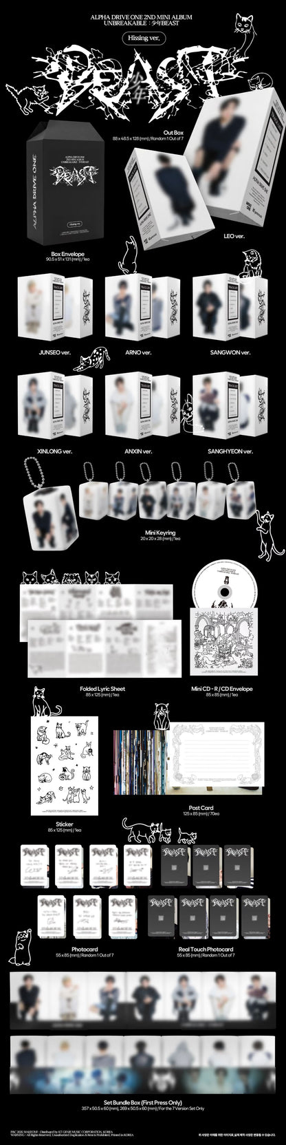 [PRE-ORDER] ALPHA DRIVE ONE 2ND MINI ALBUM [UNBREAKABLE : 少年BEAST] (Hissing Ver.)