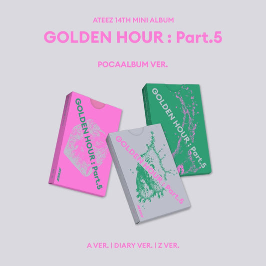 ATEEZ 14th Mini Album [GOLDEN HOUR : Part.5]  POCAALBUM  POB MAKESTAR