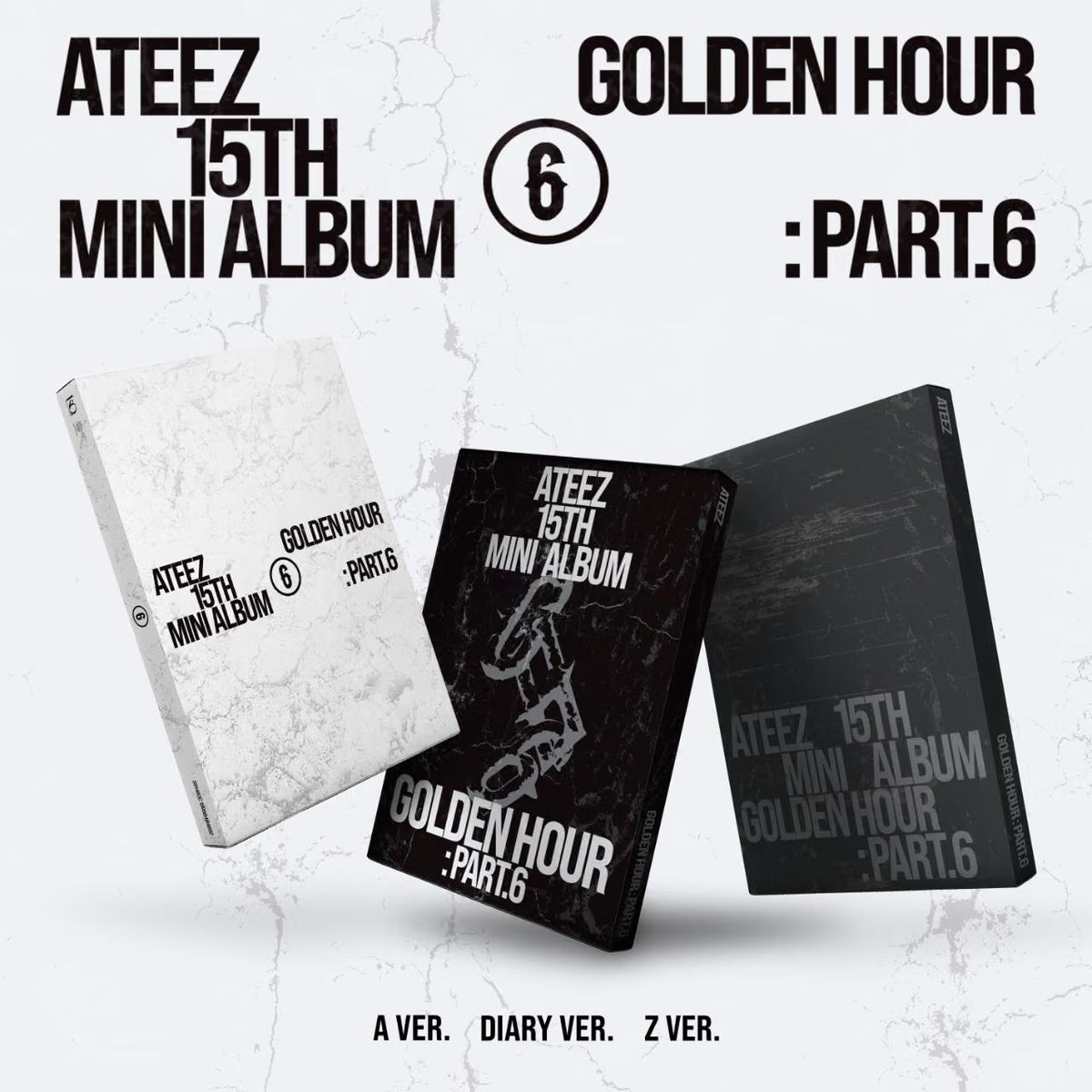 [PRE-ORDER] ATEEZ 15TH MINI ALBUM [GOLDEN HOUR : Part.6]
