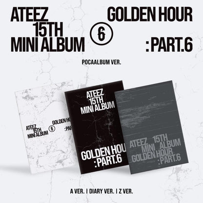 [PRE-ORDER] ATEEZ 15TH MINI ALBUM [GOLDEN HOUR : Part.6] (POCAALBUM)