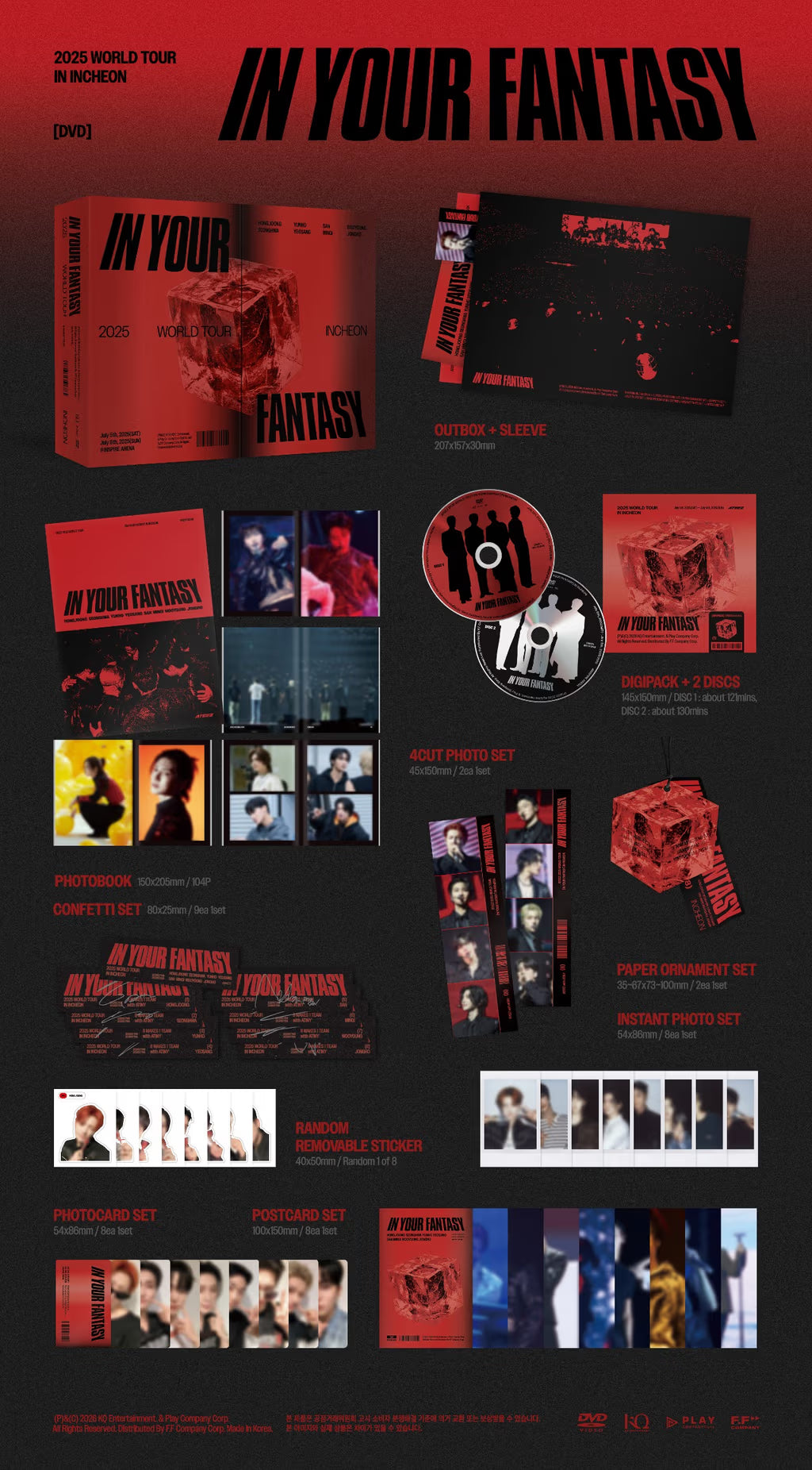 [PRE-ORDER] ATEEZ 2025 WORLD TOUR [IN YOUR FANTASY] IN INCHEON DVD