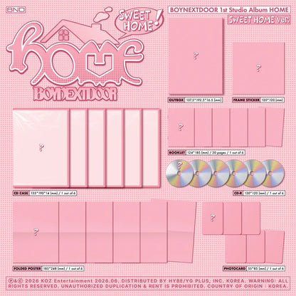 [PRE-ORDER] BOYNEXTDOOR 1st Studio Album [HOME] - Sweet Home Ver.