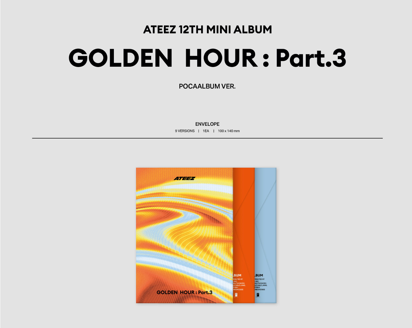 [MAKESTAR EXCLUSIVE] ATEEZ - GOLDEN HOUR: PART.3 (POCAALBUM)