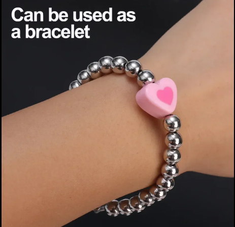 Pulsera Plateada corazon