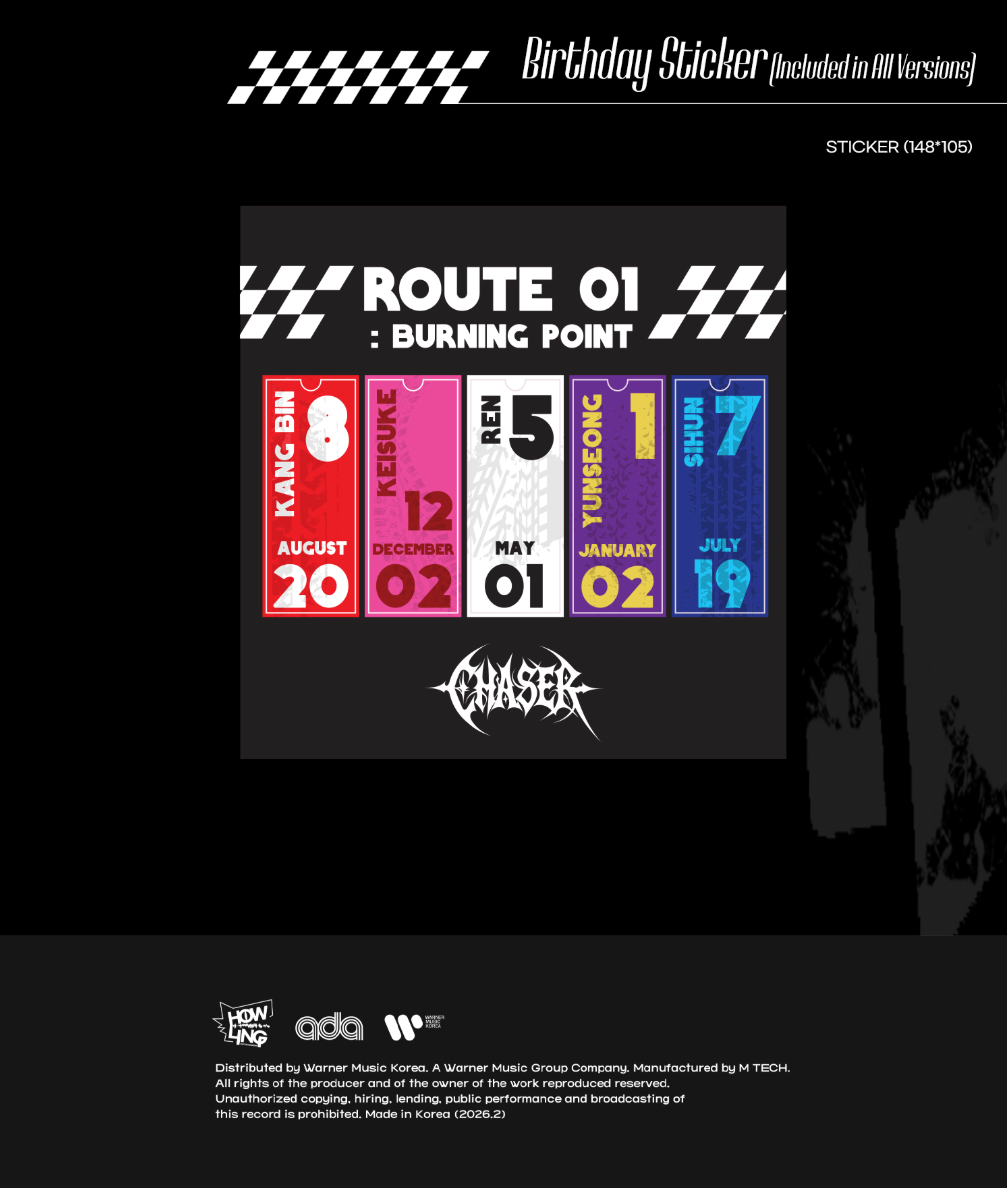 [PRE-ORDER] CHASER - ROUTE 01 : BURNING POINT