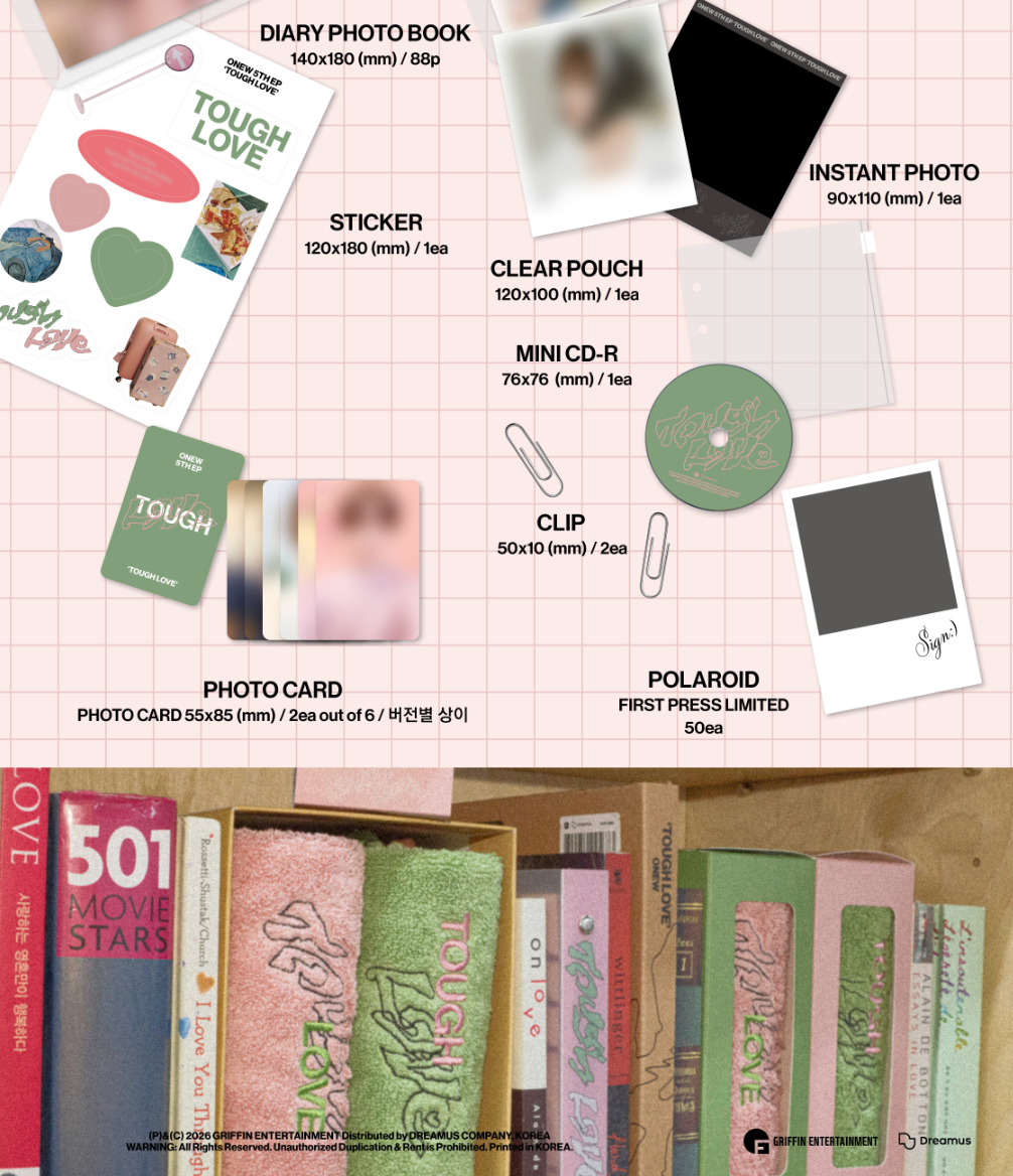 [PRE-ORDER] ONEW - TOUGH LOVE (NOTE Ver.)