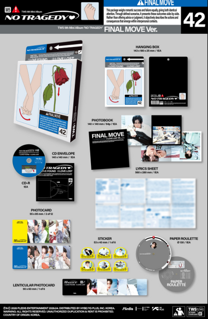[PRE-ORDER] TWS 5th Mini Album 'NO TRAGEDY- PHOTOBOOK VER. (RANDOM)