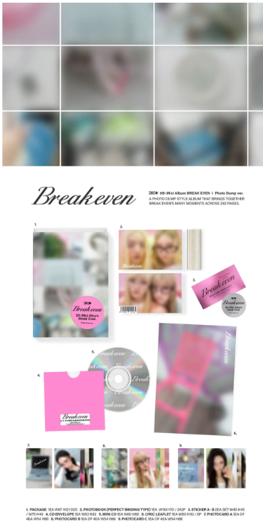 [PRE-ORDER ] ILLIT - BREAK EVEN PHOTO (DUMP VER.)