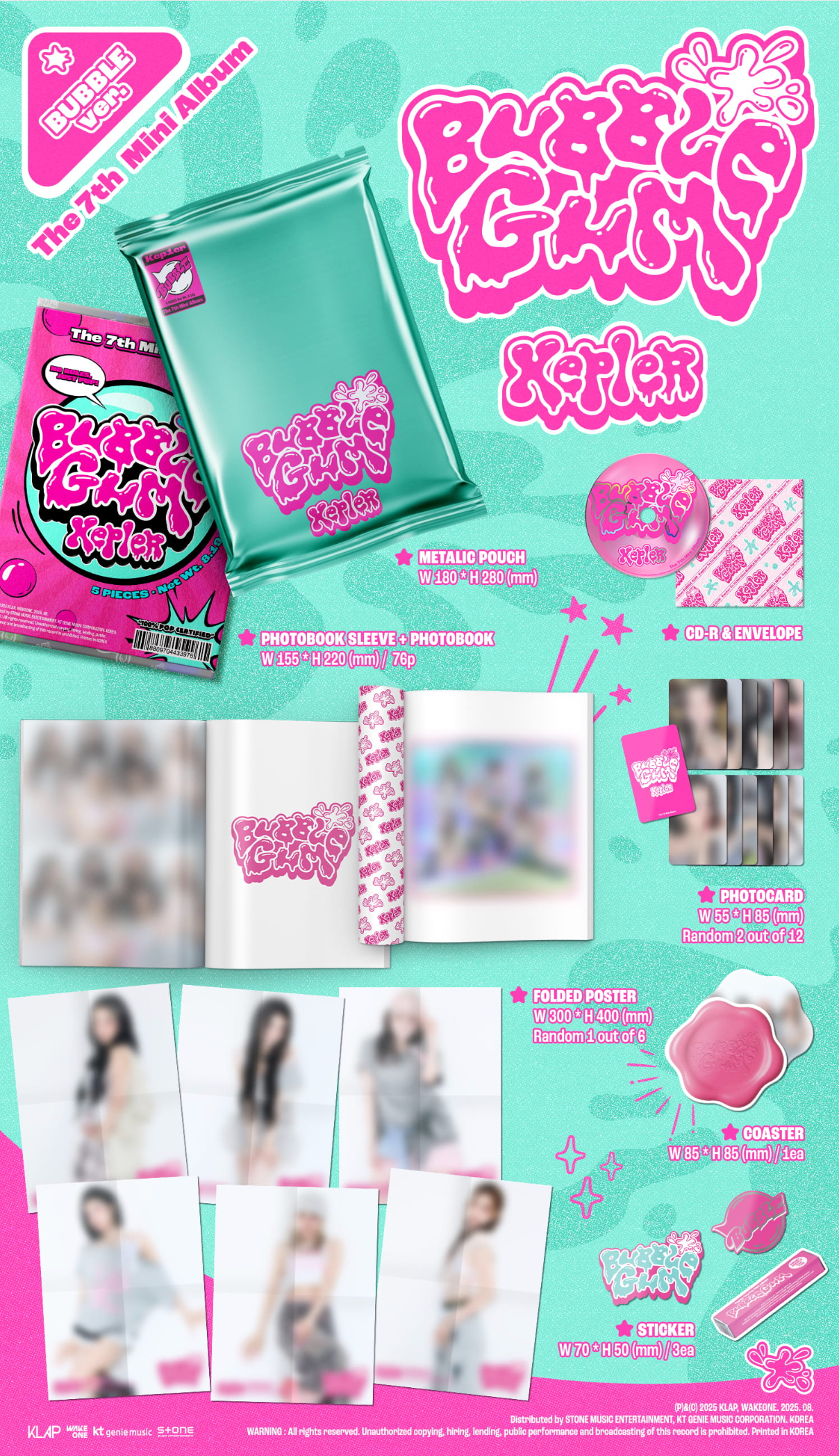 [MAKESTAR EXCLUSIVE] KEP1ER - BUBBLE GUM