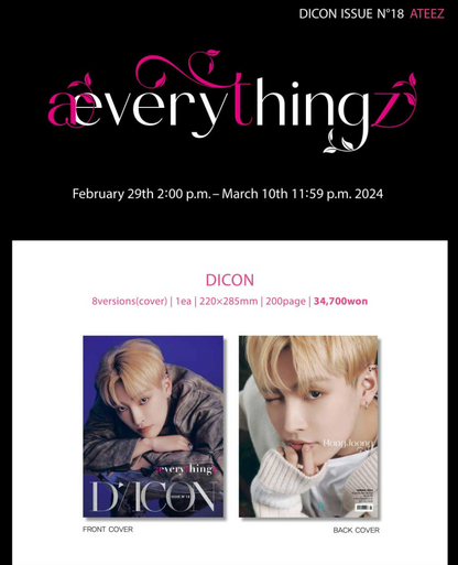 ATEEZ - DICON VOLUMEN 18º ATEEZ:æverythingz