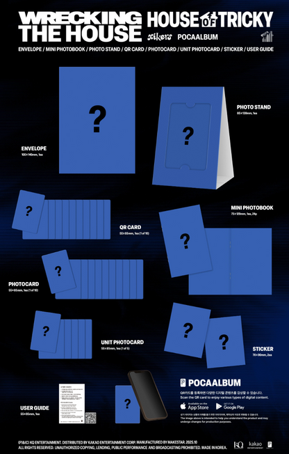 [PRE ORDER P.O.B MAKESTAR] XIKERS - HOUSE OF TRICKY : WRECKING THE HOUSE (POCAALBUM)