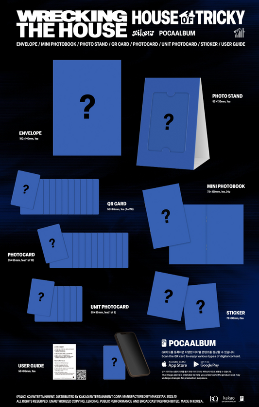 [PRE ORDER P.O.B MAKESTAR] XIKERS - HOUSE OF TRICKY : WRECKING THE HOUSE (POCAALBUM)
