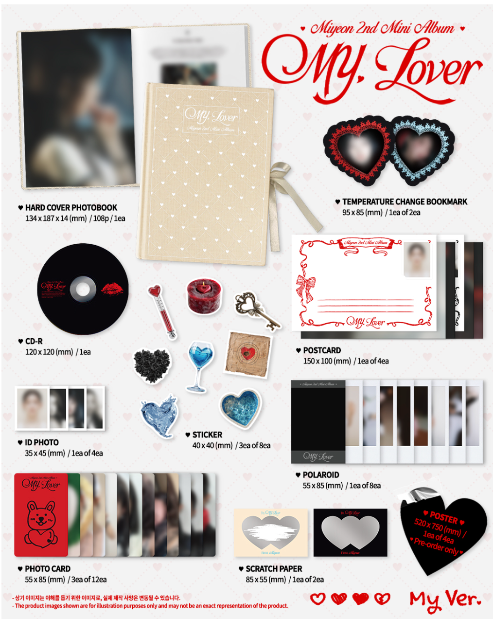 [PRE ORDER] MIYEON - MY LOVER