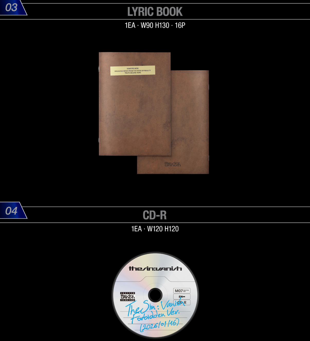 [PRE ORDER] ENHYPEN - THE SIN : VANISH