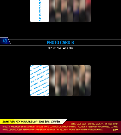[PRE ORDER] ENHYPEN - THE SIN : VANISH