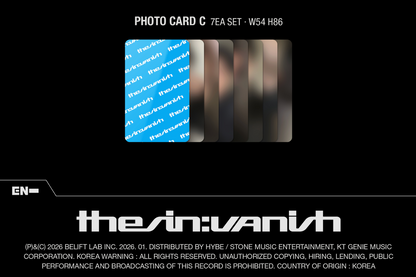 [PRE ORDER] ENHYPEN - THE SIN : VANISH (WEVERSE ALBUM)