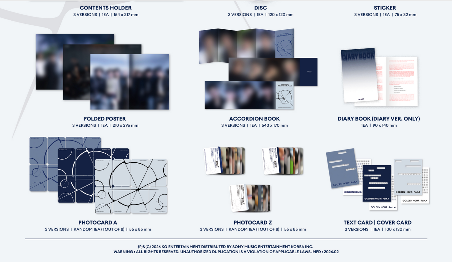 ATEEZ - GOLDEN HOUR : Part.4 (PHOTOBOOK)