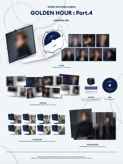 ATEEZ - GOLDEN HOUR : Part.4 (DIGIPACK)