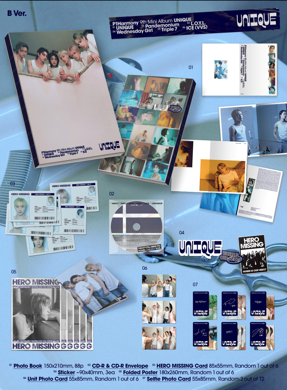 [PRE-ORDER] P1HARMONY - UNIQUE (Photobook Ver.)