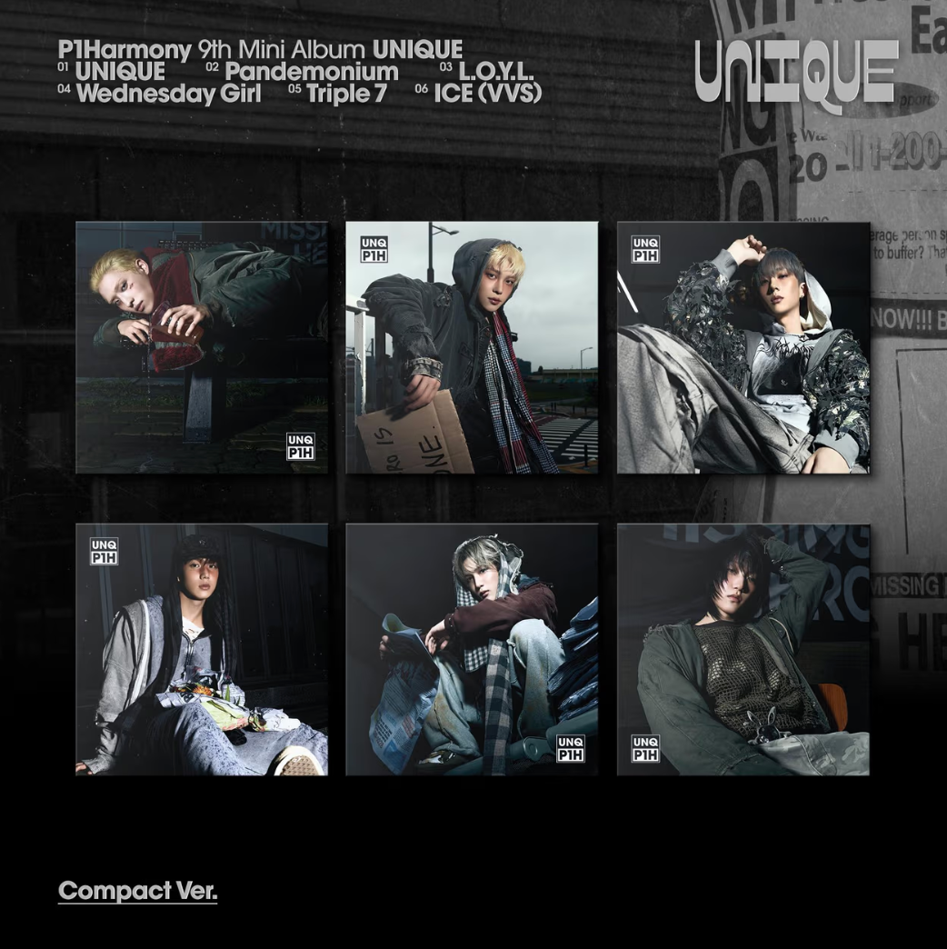 [PRE-ORDER] P1HARMONY - UNIQUE (Compact Ver.)