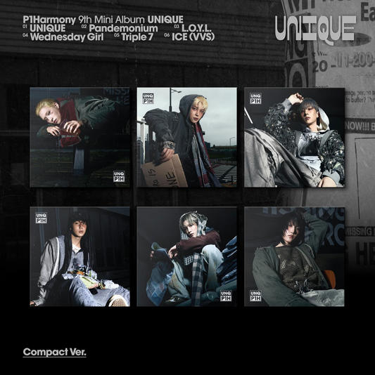 [PRE-ORDER] P1HARMONY - UNIQUE (Compact Ver.)