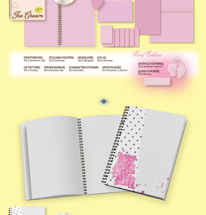 [PRE-ORDER] YUNA (ITZY) - ICE CREAM (PHOTOBOOK VER)