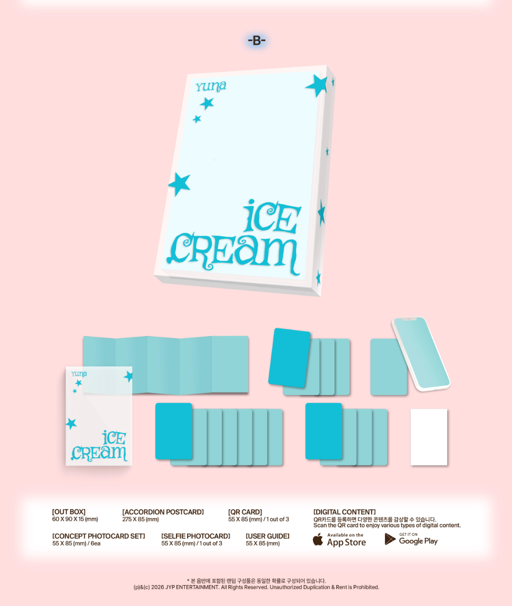 [PRE-ORDER] YUNA (ITZY) - ICE CREAM (POCAALBUM)