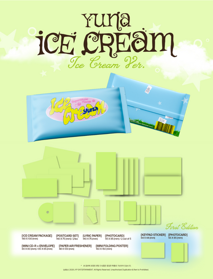 [PRE-ORDER] YUNA (ITZY) - ICE CREAM (Ice Cream Ver.)