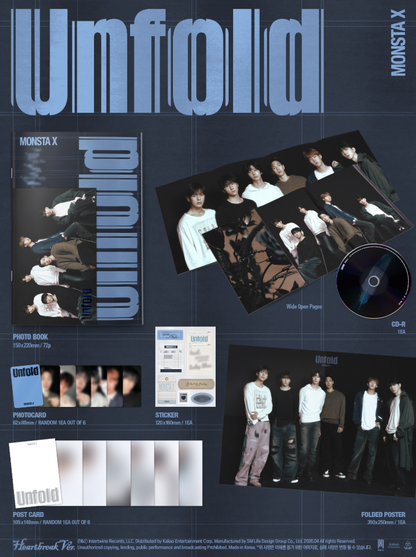 [PRE-ORDER] MONSTA X - UNFOLD (DIGIPACK VER/AMERICA)