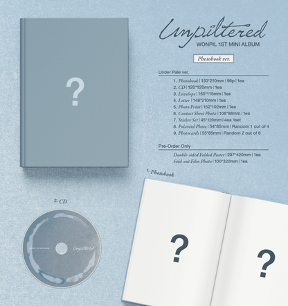 [PRE-ORDER] WONPIL (DAY6) - UNPILTERED (PHOTOBOOK VER)