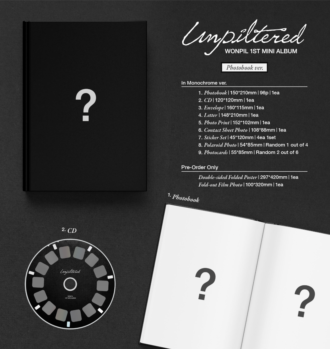 [PRE-ORDER] WONPIL (DAY6) - UNPILTERED (PHOTOBOOK VER)