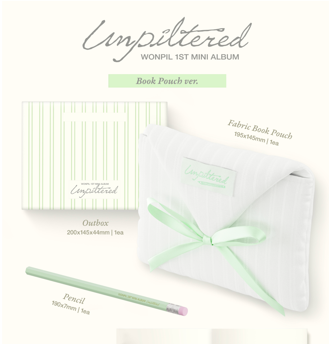 [PRE-ORDER] WONPIL (DAY6) - UNPILTERED (BOOK POUCH)